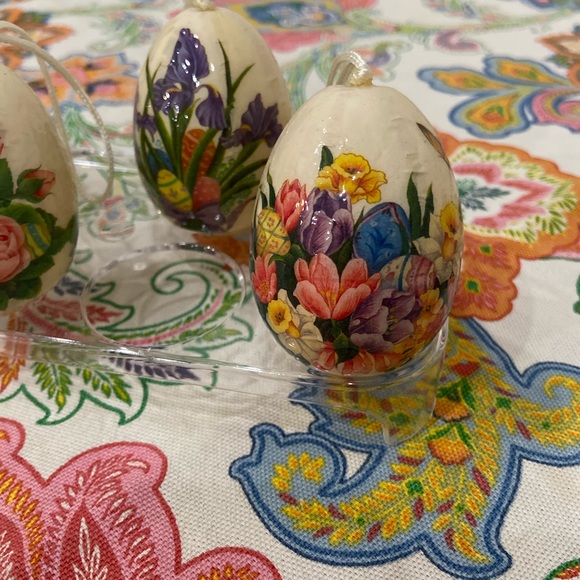 Set 7 Vintage Spring Egg Ornaments - Picture 8 of 14